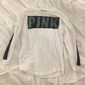 Pink Embellished Campus Tee